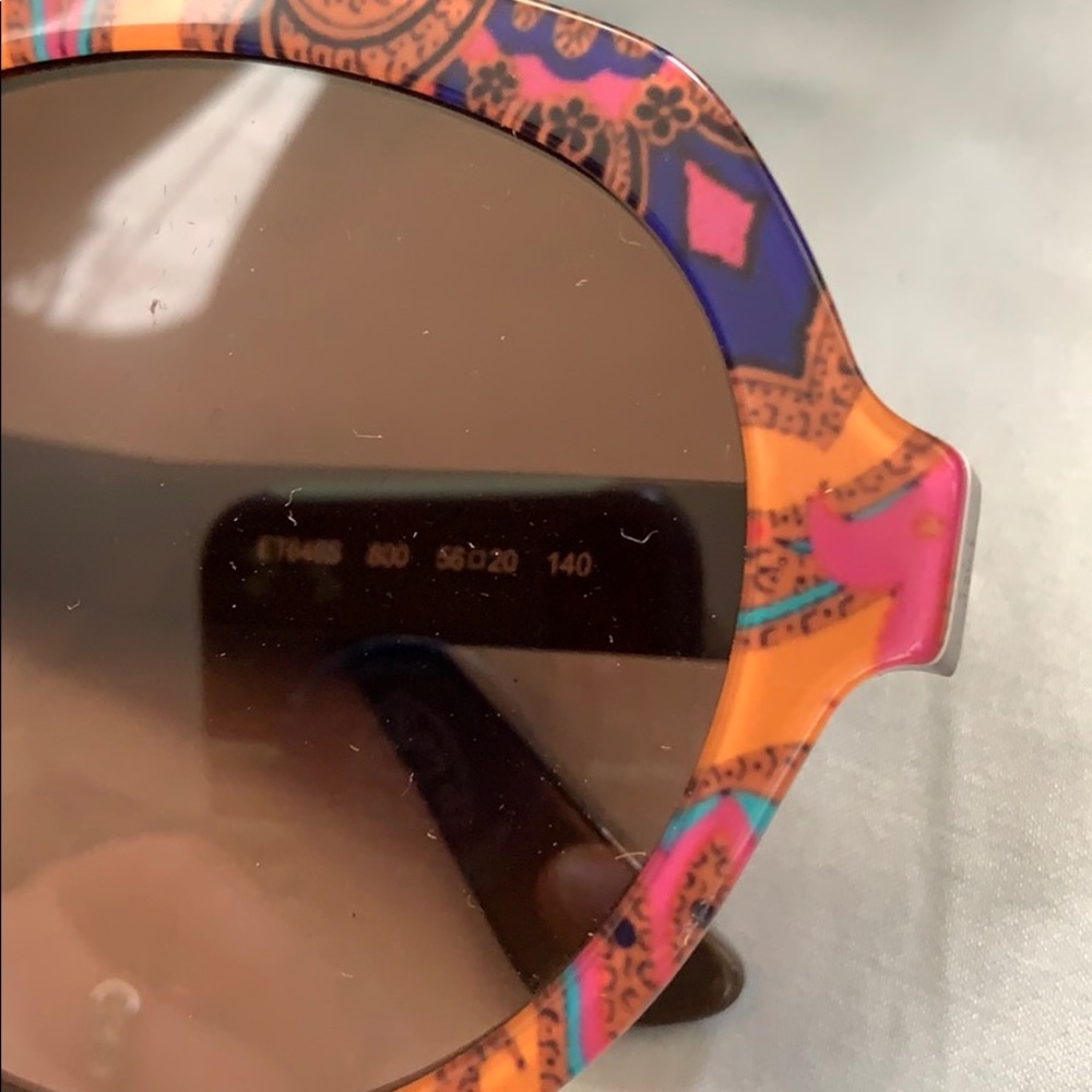 NWT ETRO Orange Paisley W/case sunglasses - Picture 9 of 12
